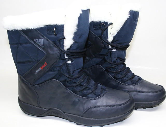 Магазин Гранд предлагает сапоги кроссовки adidas climaproof Navy - Dark Gray B623-3 - зимние спортивные ботинки женские adidas.
